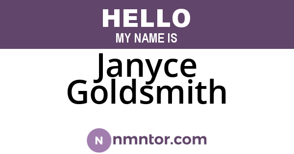 Janyce Goldsmith