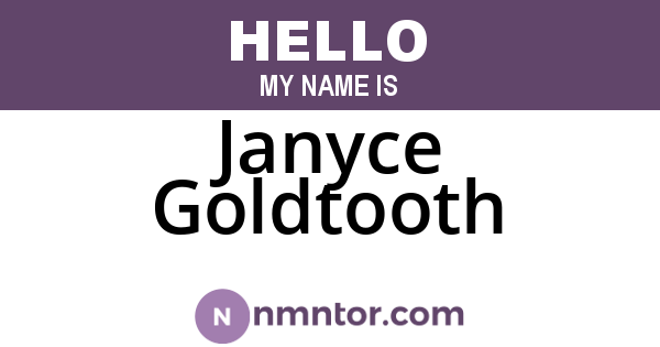 Janyce Goldtooth
