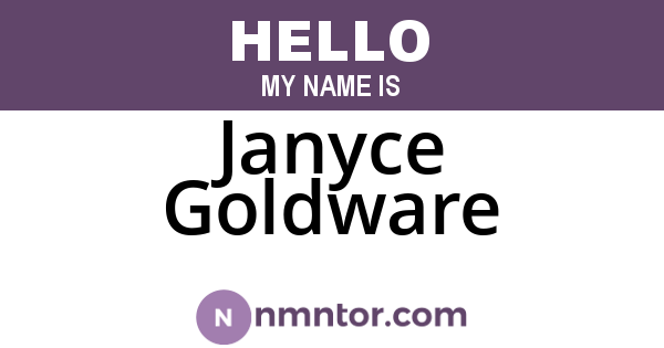 Janyce Goldware