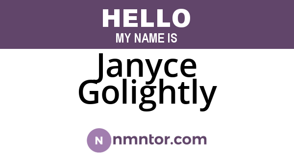Janyce Golightly