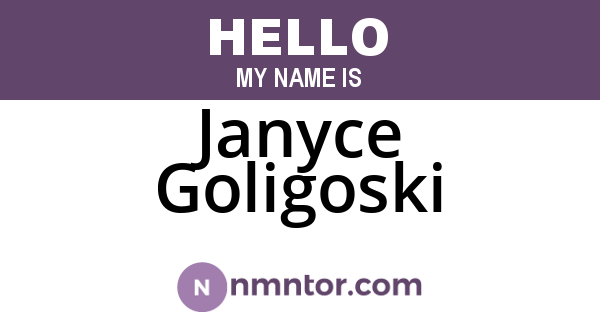 Janyce Goligoski