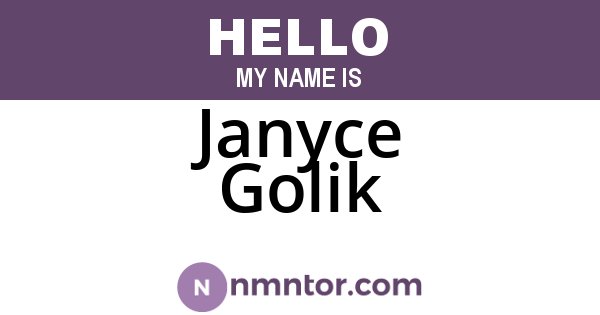 Janyce Golik