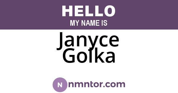Janyce Golka