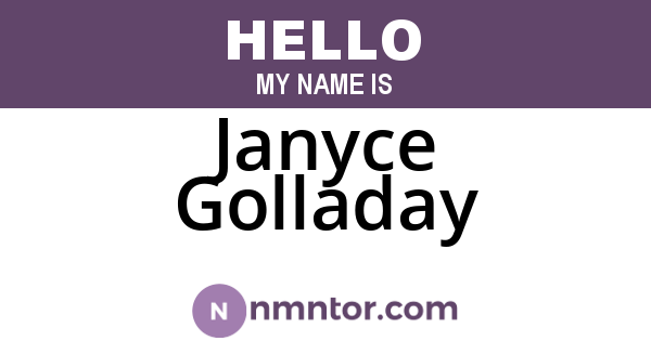 Janyce Golladay