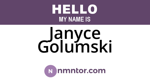 Janyce Golumski