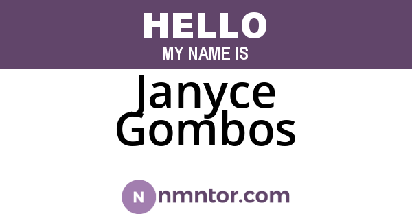 Janyce Gombos