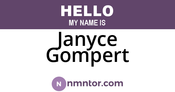 Janyce Gompert