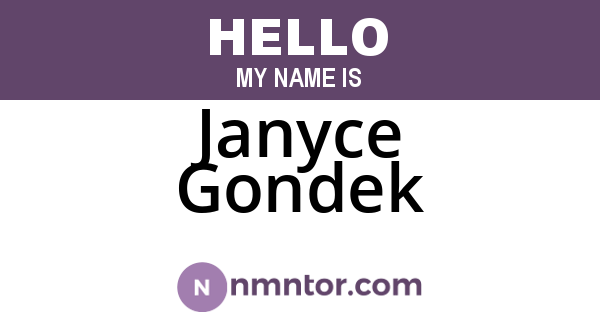 Janyce Gondek