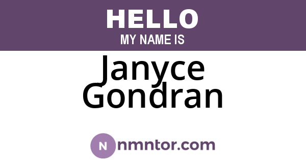 Janyce Gondran