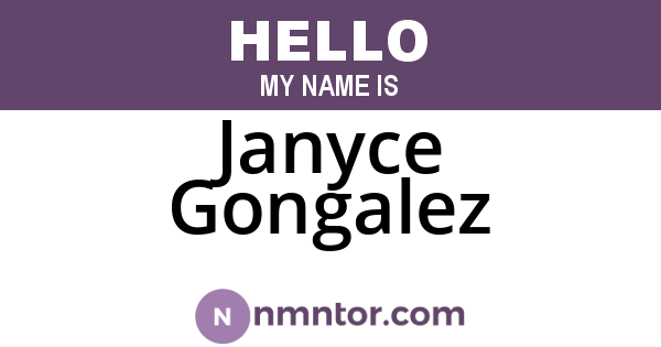 Janyce Gongalez