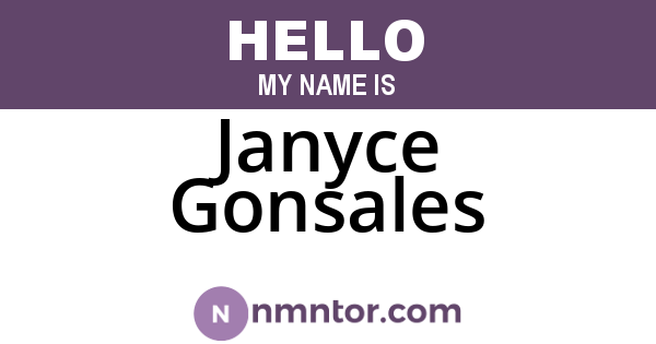 Janyce Gonsales