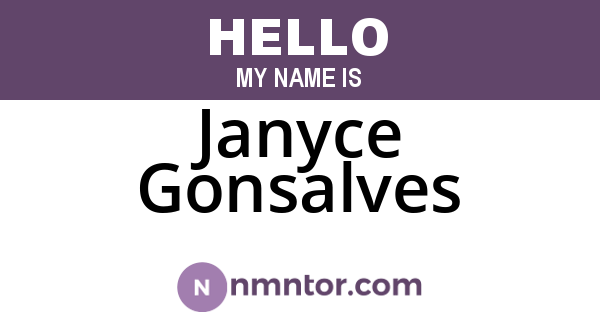 Janyce Gonsalves