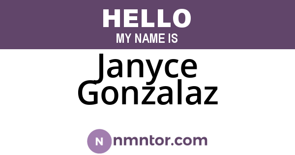 Janyce Gonzalaz