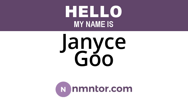 Janyce Goo