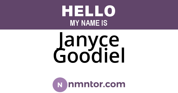 Janyce Goodiel