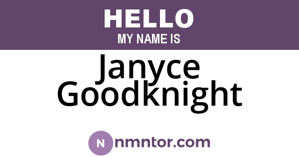 Janyce Goodknight