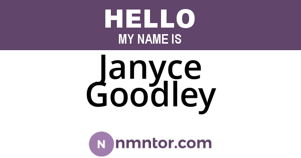 Janyce Goodley