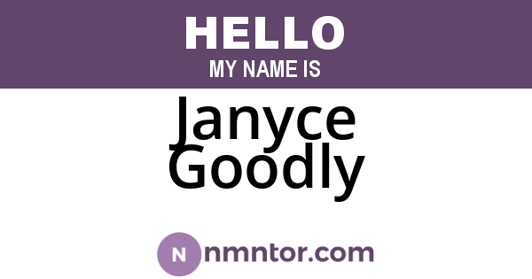 Janyce Goodly