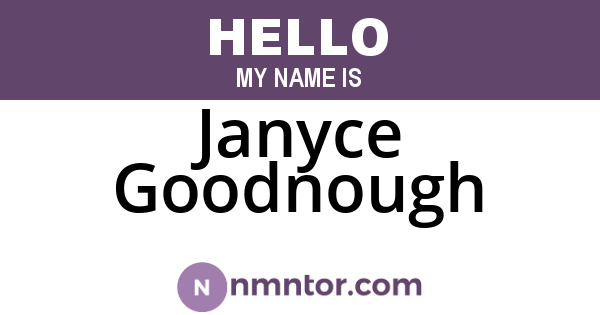 Janyce Goodnough
