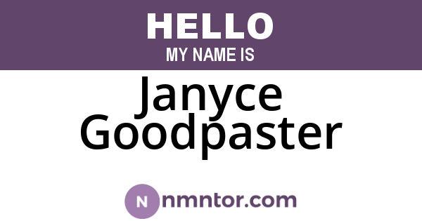 Janyce Goodpaster