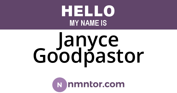 Janyce Goodpastor