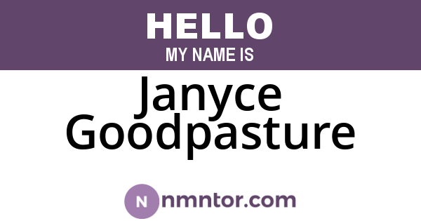 Janyce Goodpasture