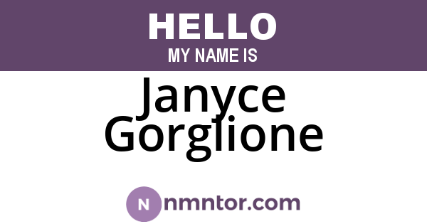Janyce Gorglione