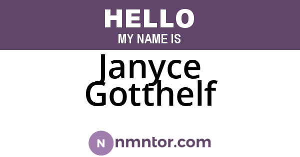 Janyce Gotthelf