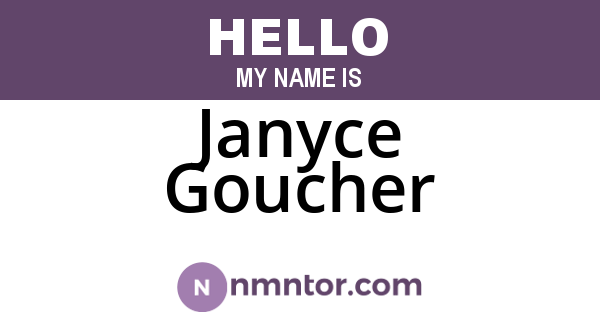 Janyce Goucher