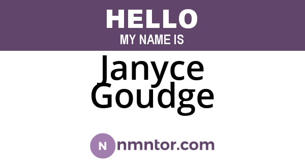 Janyce Goudge