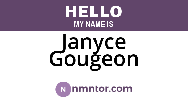 Janyce Gougeon
