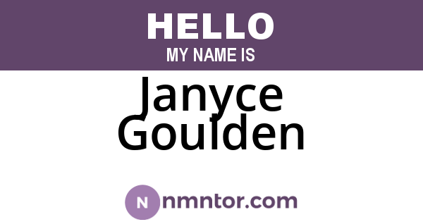 Janyce Goulden