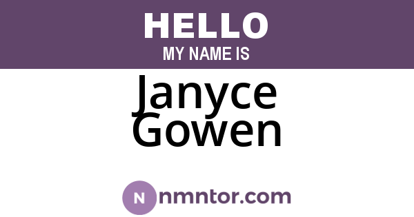 Janyce Gowen