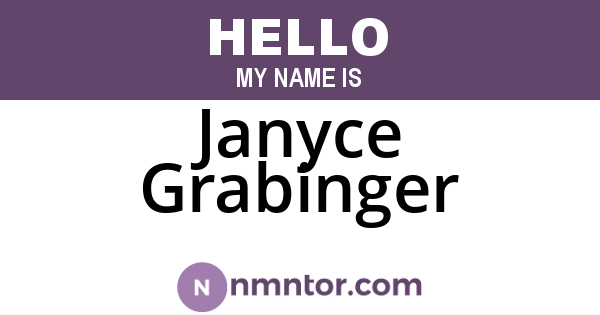 Janyce Grabinger