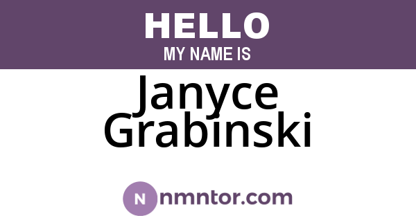 Janyce Grabinski