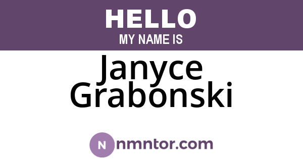 Janyce Grabonski