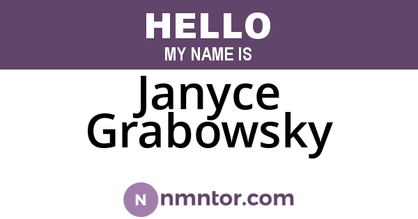 Janyce Grabowsky