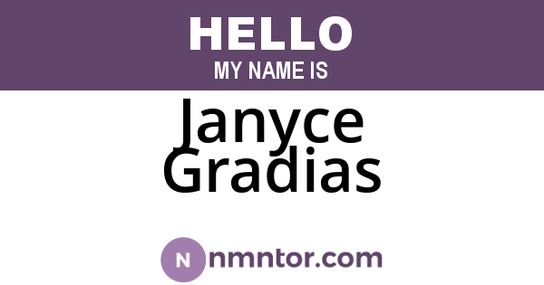 Janyce Gradias