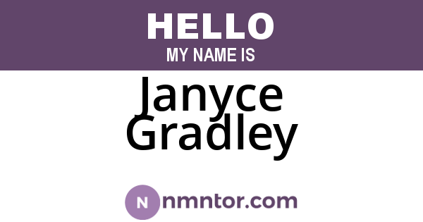 Janyce Gradley