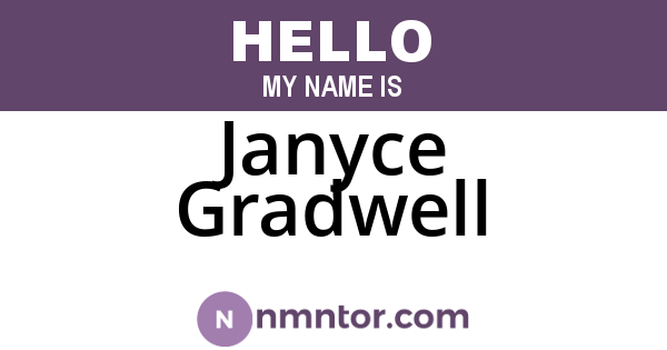 Janyce Gradwell