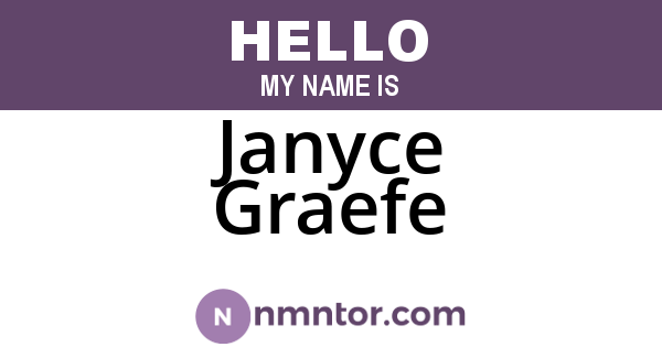 Janyce Graefe