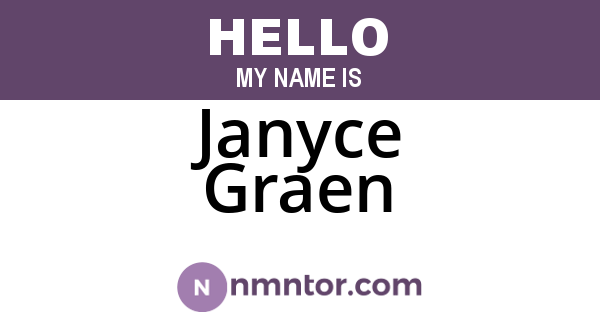 Janyce Graen