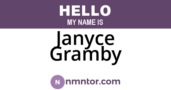 Janyce Gramby
