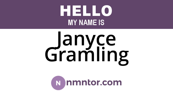 Janyce Gramling