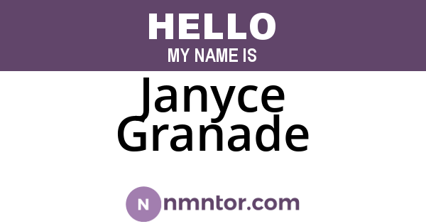Janyce Granade
