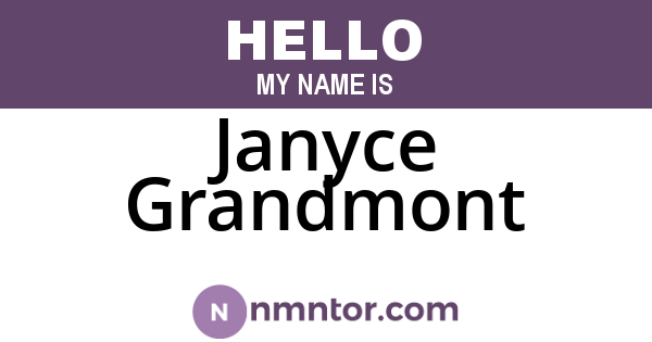 Janyce Grandmont