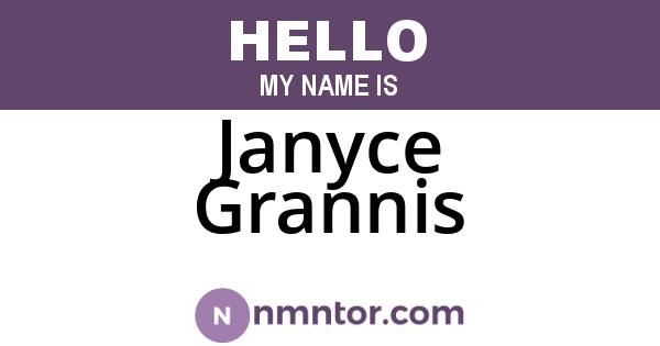 Janyce Grannis