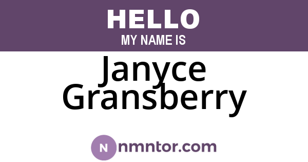 Janyce Gransberry