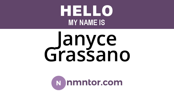 Janyce Grassano