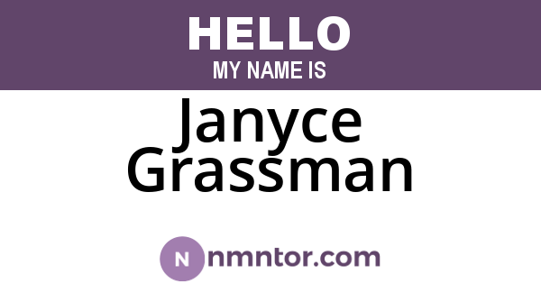 Janyce Grassman